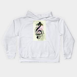 Treble Clef Symbol Kids Hoodie